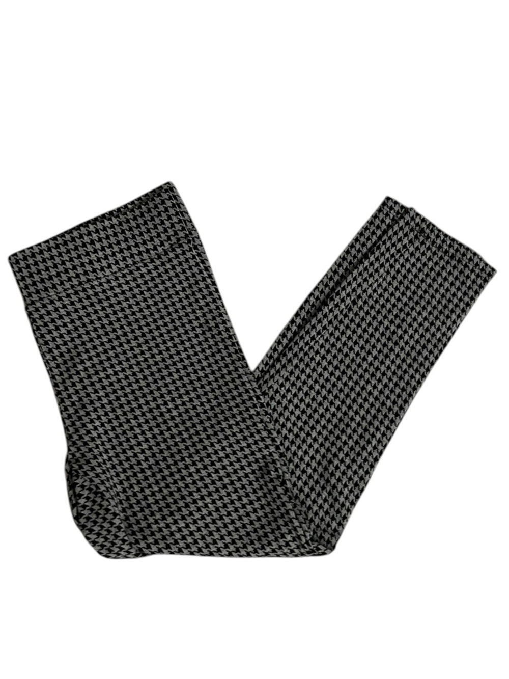 LOFT Outlet Black Gray Houndstooth Leggings Size L - Picture 3 of 6